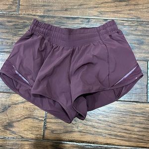 Maroon Lululemon Hotty Hot Short 2.5